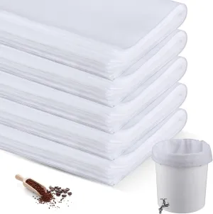 100 Pcs 20" x 20" Commercial Cold Brew Coffee Filter Bags for 5 Gallon Commercial Systems with Drawstring Disposable Cold Brew Bags for Commercial Model Cold Brew Coffee Makers