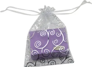 100pcs 4x6 Inch Flower Vine Design Organza Bags, Drawstring Mesh Pouch Packaging for Wedding Favor Party Jewelry Candy Gift Bag (White Silver)
