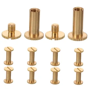 10pcs Rivet Press Rivet Press for Bag Making Studs for Clothing Leather Craft Supplies Binding Screws Spikes for Clothing Leather Kit Bookbinding Kit Belt Screws Metal Studs Metal