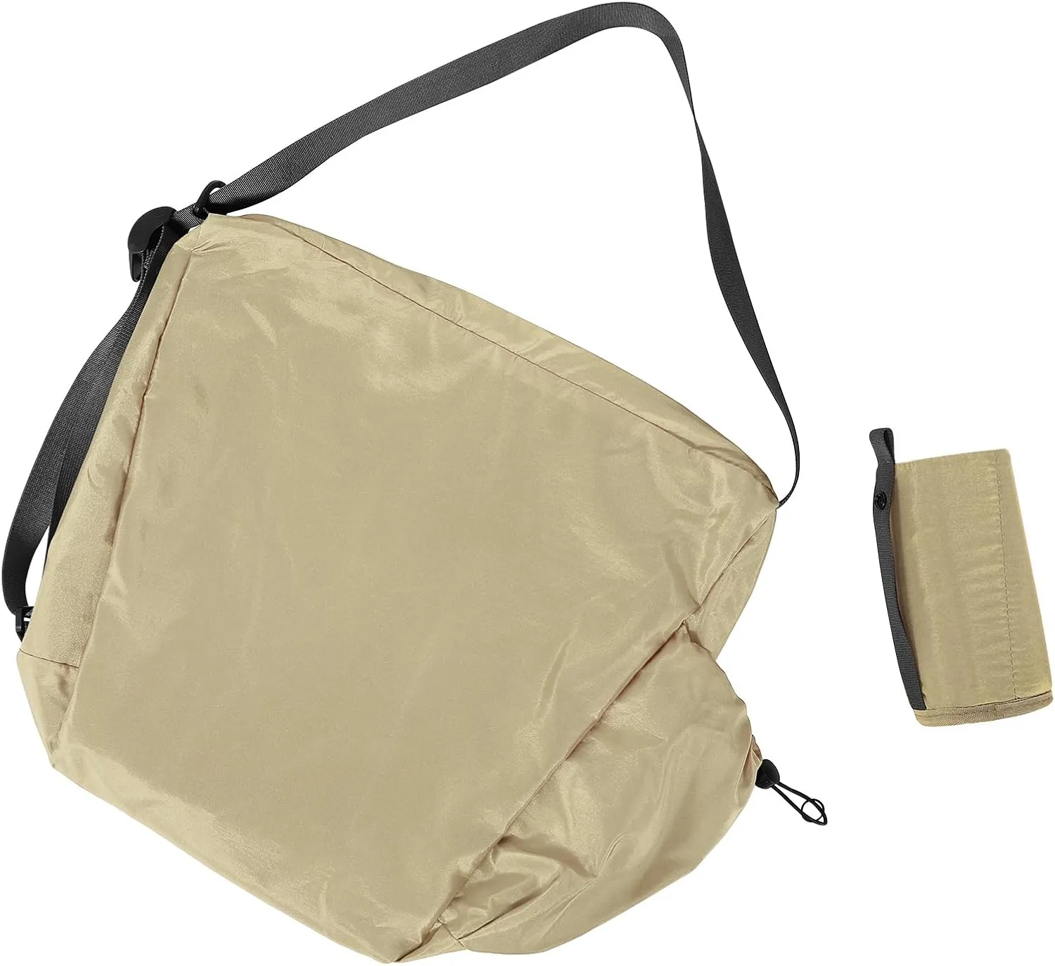 18L Soft Daily Crossbody Bag, Large Casual Shoulder Bag with Bottle Holder, Key Fob