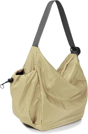 18L Soft Daily Crossbody Bag, Large Casual Shoulder Bag with Bottle Holder, Key Fob