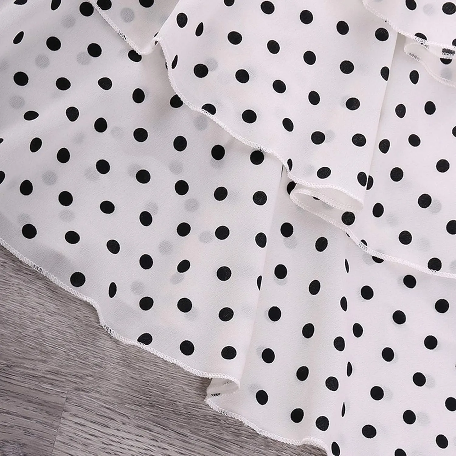 3-9T School Girls Cool Denim Slip Layered Dress Girls' Polka Dot Sling Skirt   Short Sleeve Denim Jacket Set