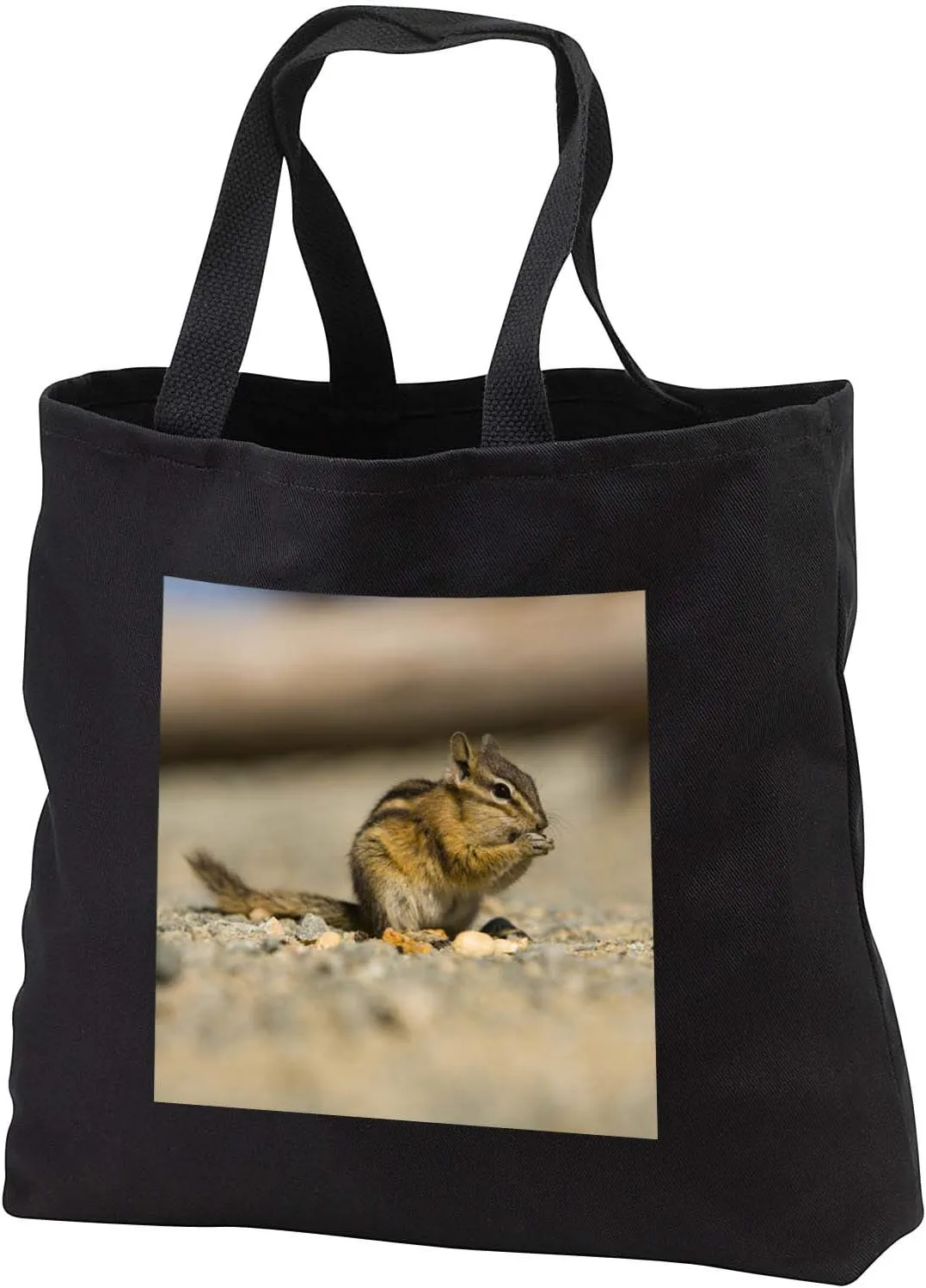 3dRose Chipmunk near Whistler in early Fall, British Columbia, Canada - Tote Bags (tb_329734)