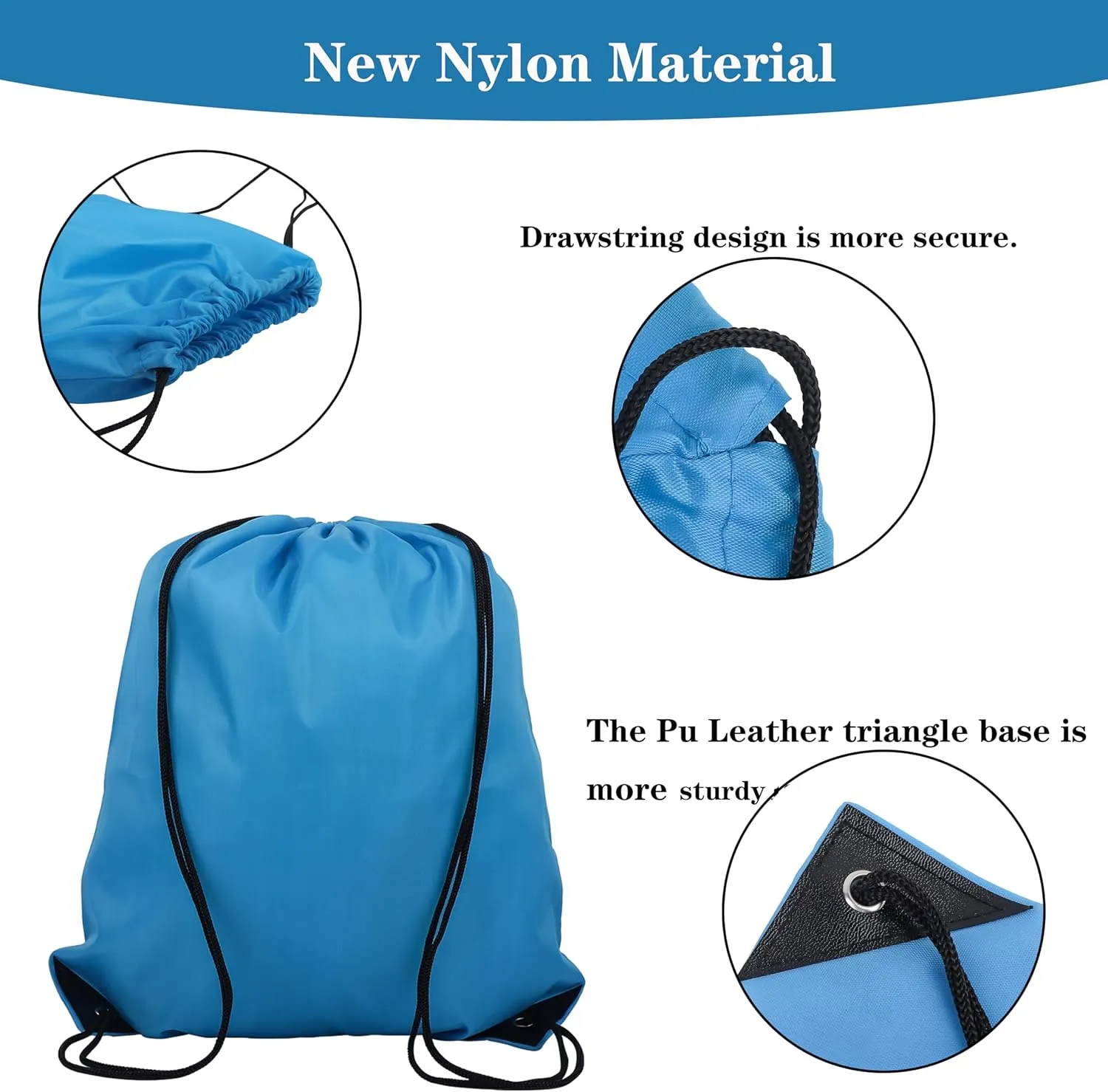 42 Pcs Drawstring Backpack Bags Sack Pack Cinch Tote Sport Storage Polyester Bag for Gym Traveling（20 Colors）