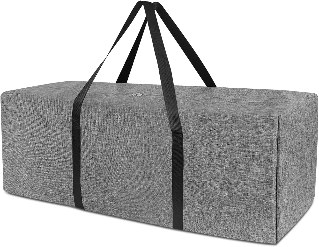 45 Inch Sports Duffle Bag - 120L Large Luffel Bag for Travel, Foldable Luggage Duffle Bag with Zippers for Men Women (Grey)