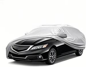 5-Layer All-Weather Waterproof Light-Weight Car Cover for Acura Legend 1992-1995.Full Car Cover Outdoor Waterproof Sun Rain Snow Hail Protection,with a Free Storage Bag (Silver)