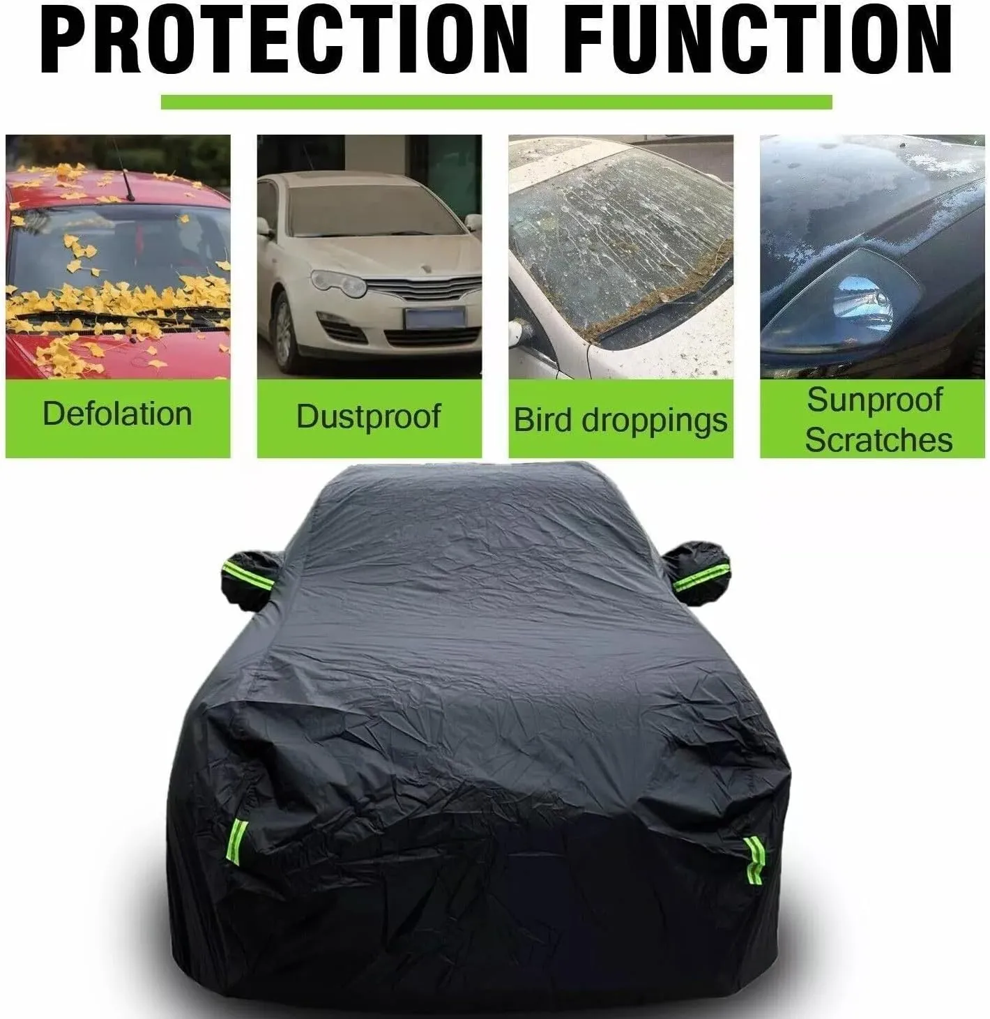 5-Layer All-Weather Waterproof Light-Weight Car Cover for Toyota RAV4.Full Car Cover Outdoor Waterproof Sun Rain Snow Hail Protection,for SUV (Black RAV4 Hybrid 2019-2025)