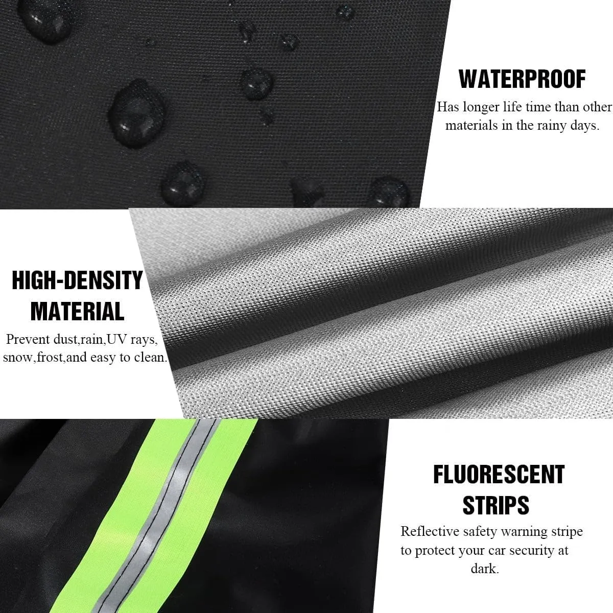 5-Layer All-Weather Waterproof Light-Weight Car Cover for Toyota Sequoia.Full Car Cover Outdoor Waterproof Sun Rain Snow Hail Protection,with a Free Storage Bag (Black Sequoia 2008-2022)