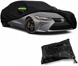 5-Layer All-Weather Waterproof Light-Weight Car Cover for Toyota Yaris.Full Car Cover Outdoor Waterproof Sun Rain Snow Hail Protection,with a Free Storage Bag (Black Yaris 2007-2011)