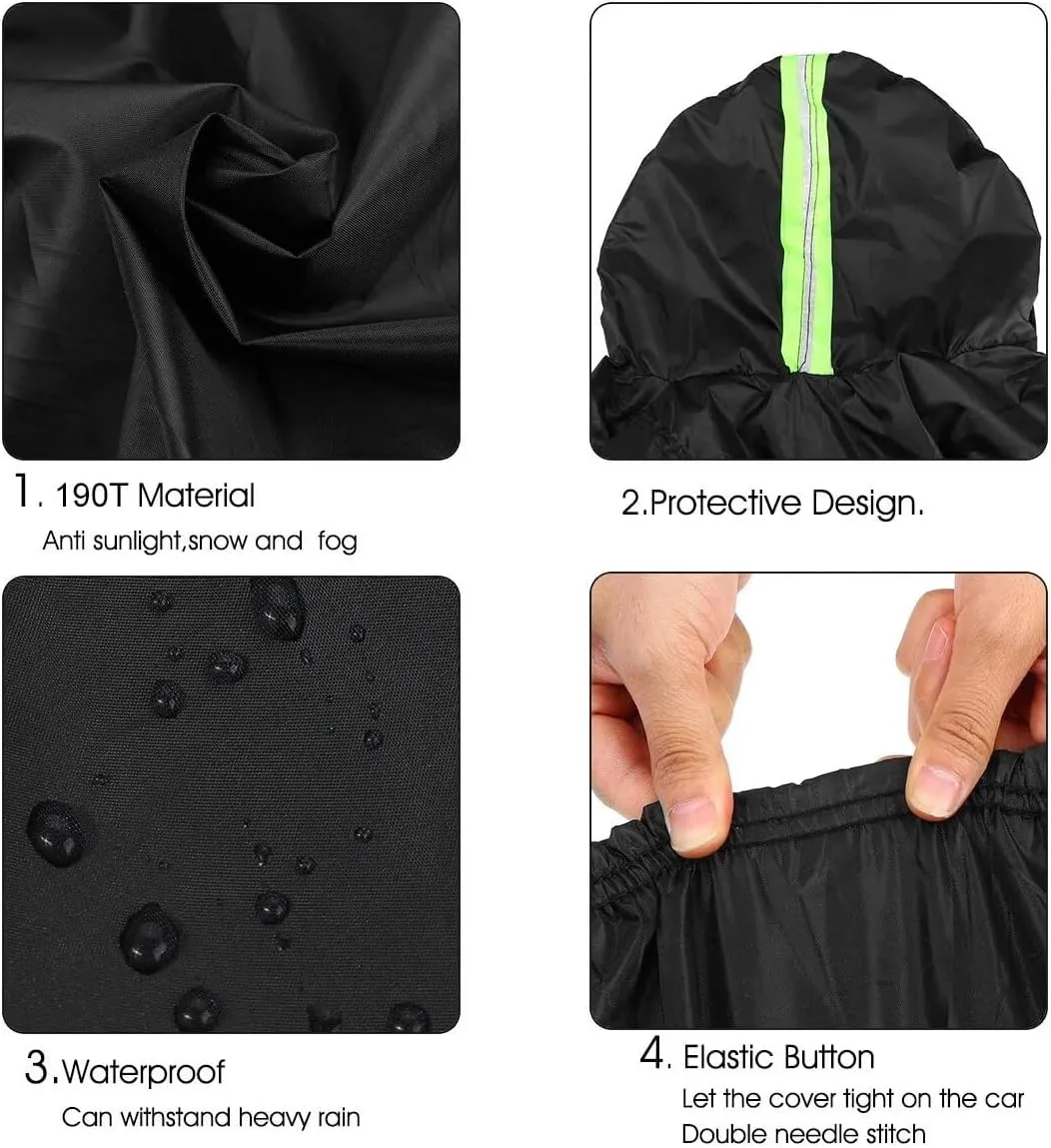 5-Layer All-Weather Waterproof Light-Weight Car Cover for Toyota Yaris.Full Car Cover Outdoor Waterproof Sun Rain Snow Hail Protection,with a Free Storage Bag (Black Yaris 2007-2011)