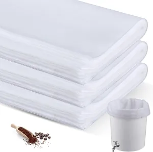 50 Pcs 20" x 20" Commercial Cold Brew Coffee Filter Bags for 5 Gallon Commercial Systems with Drawstring Disposable Cold Brew Bags for Commercial Model Cold Brew Coffee Makers