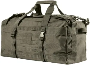 5.11 Tactical Duffel Bag Backpack for Travel, Waterproof, Large Rush LBD Lima 56L, Ranger Green, Style 56294ABR