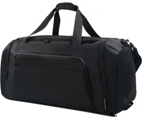 65L Premium Travel Duffel Bag - Waterproof Carry On Luggage with Shoe Compartment & Trolley Sleeve - Stylish Gym Bag and Overnight Weekender