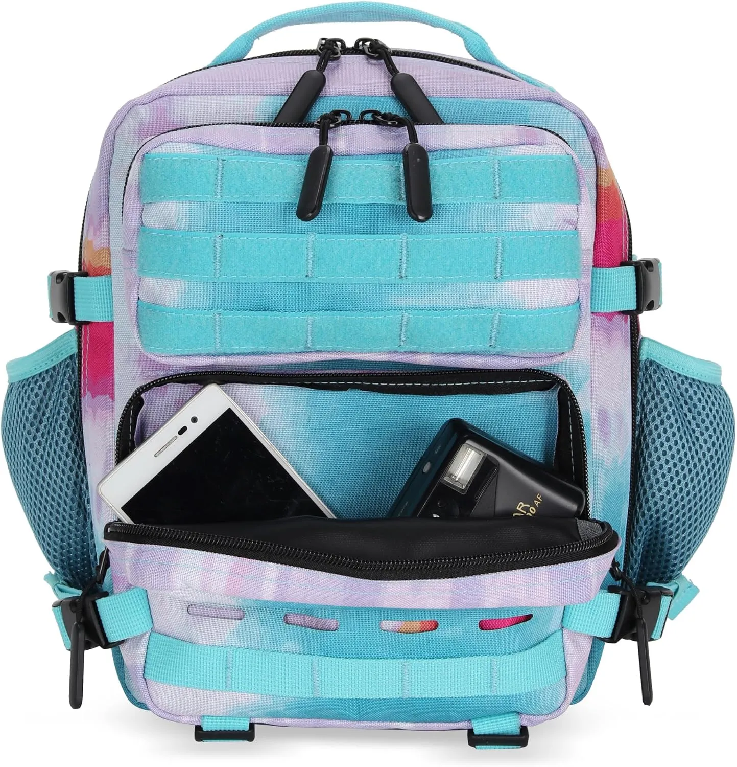 9L Tactical Assault Backpack Gym Backpack Hiking Travel Backpack Camping Backpack (Rainbow Tie-Dye)