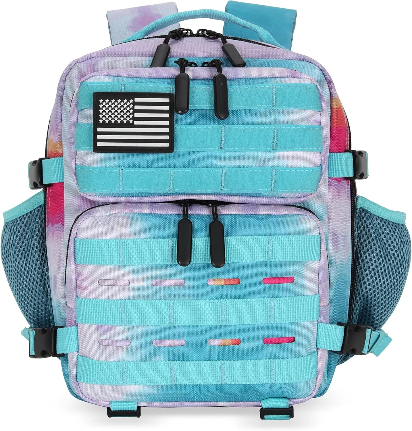 9L Tactical Assault Backpack Gym Backpack Hiking Travel Backpack Camping Backpack (Rainbow Tie-Dye)