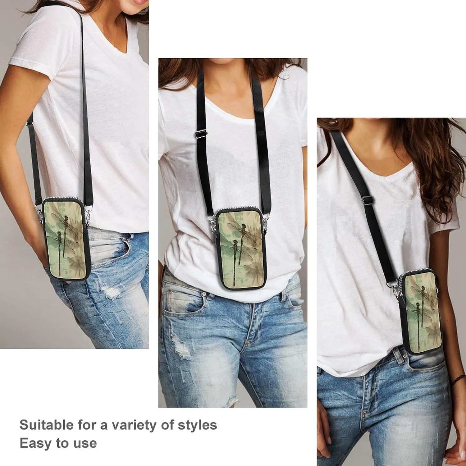 A Dog Small Crossbody Bag for Women,Lightweight Mini Shoulder Bag Wallet Cell Phone Purse For Running,Travel,Commuting