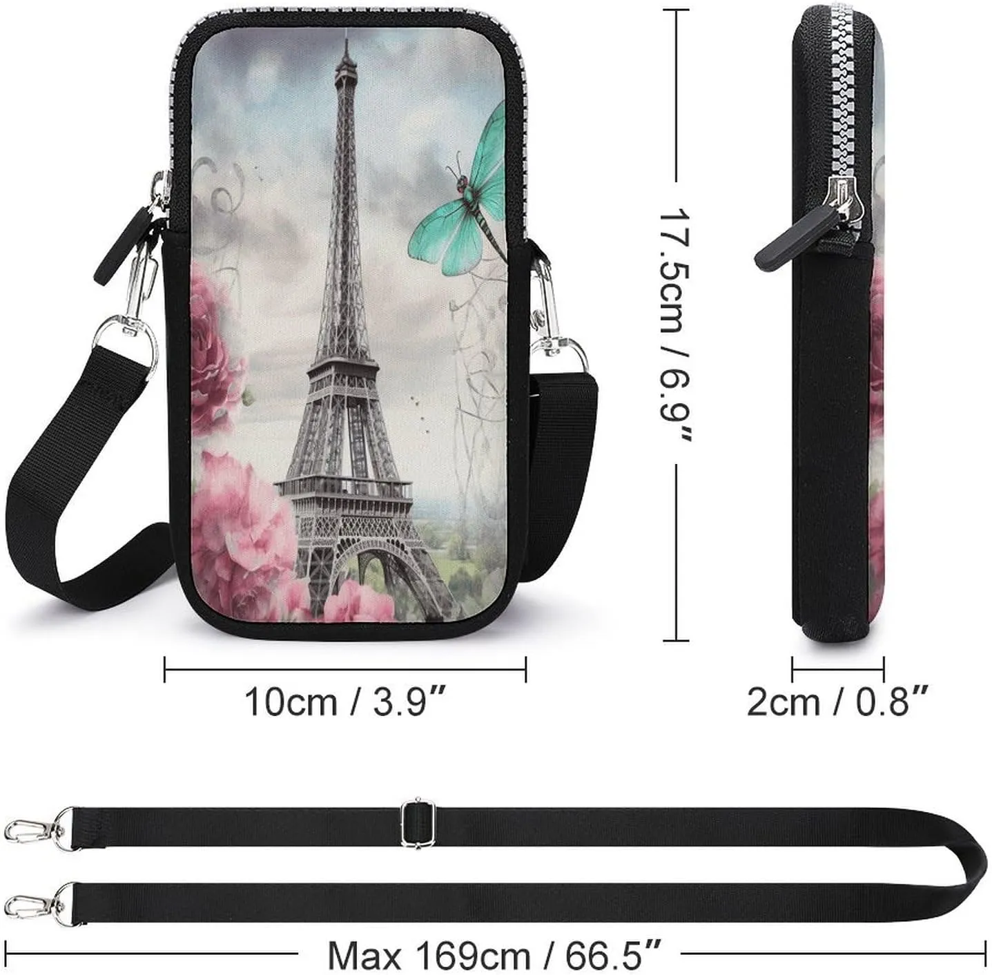 A Dog Small Crossbody Bag for Women,Lightweight Mini Shoulder Bag Wallet Cell Phone Purse For Running,Travel,Commuting