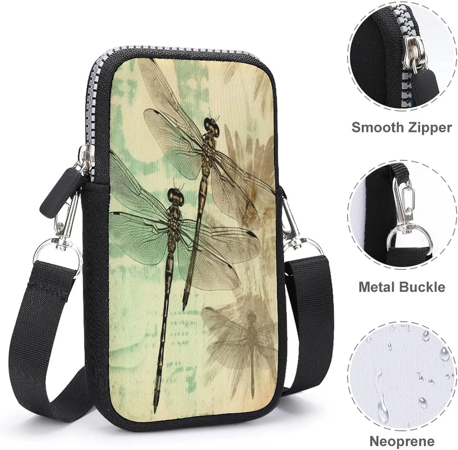 A Dog Small Crossbody Bag for Women,Lightweight Mini Shoulder Bag Wallet Cell Phone Purse For Running,Travel,Commuting