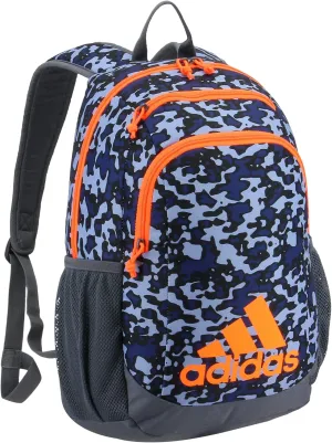 adidas Creator Backpack Discontinued, Flow Blur/Onix Grey/Signal Orange, One Size