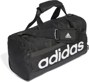 adidas Essentials Linear Duffel Bag, Black/White, X-Small, Black/White, youth x-small / 16, Utility