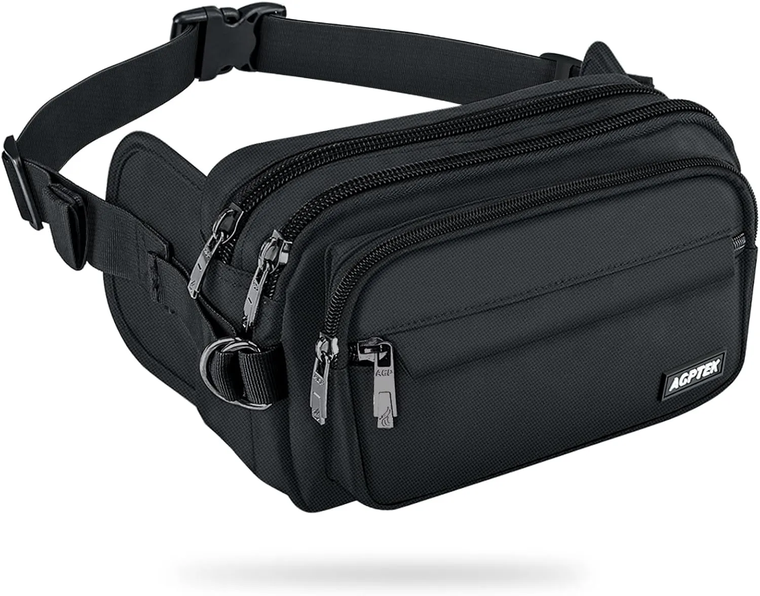 AGPTEK Fanny Pack for Women Men, RFID Large Capacity Waist Wallet Bag, Adjustable & Waterproof Bum Belt Pouch for Travel, Running, Shopping, Hiking, Dog Walking, Cycling, Climbing