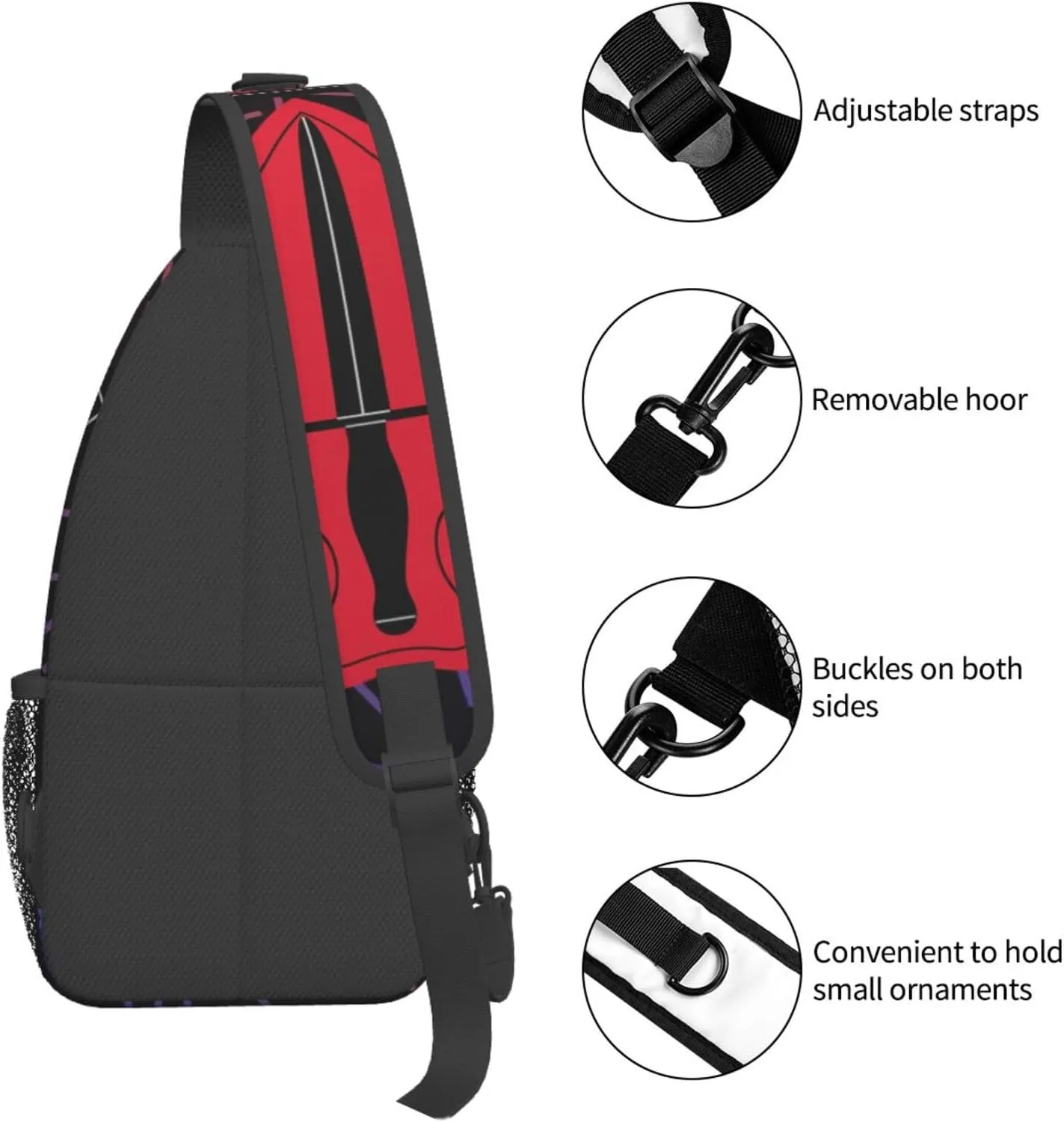 Airborne Special Operations Command Small Crossbody Backpack Sling Bag For Men Women Mini One Shoulder Chest Bags Gym Sport Travel Hiking Daypack