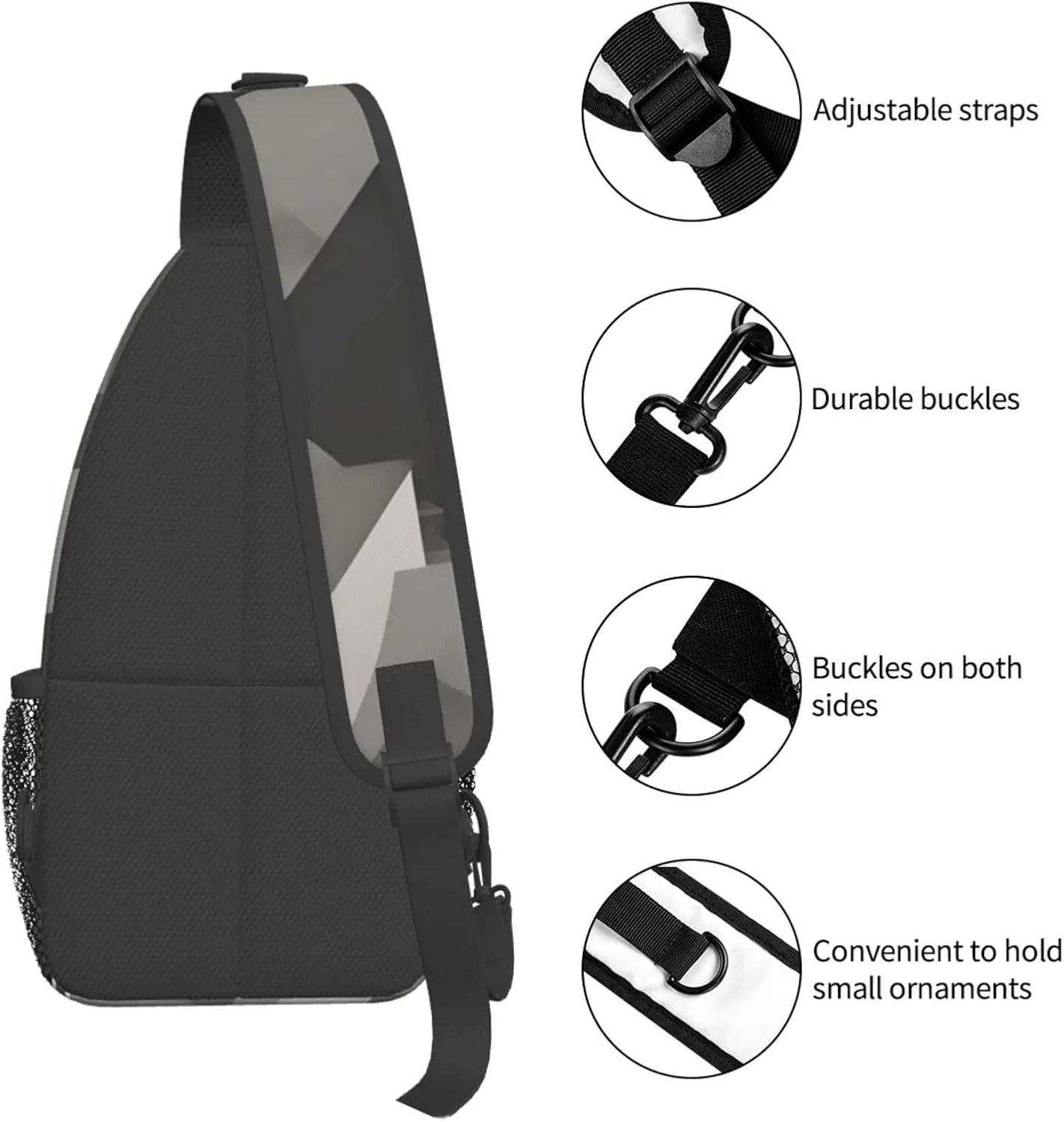 Aircraft Crossbody Bag Chest Shoulder Bag Small Casual Backpack Suitable For Women Men Hiking