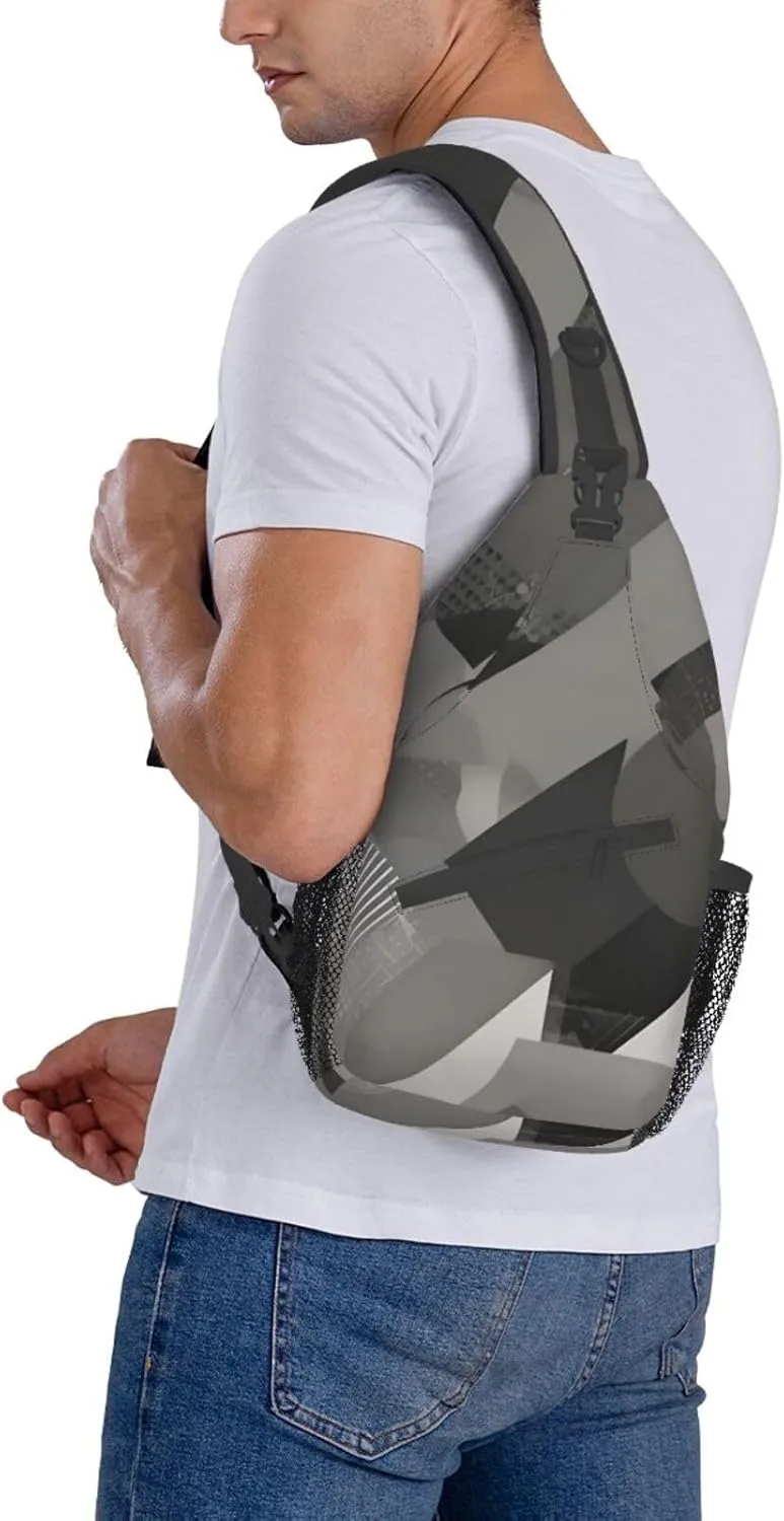 Aircraft Crossbody Bag Chest Shoulder Bag Small Casual Backpack Suitable For Women Men Hiking