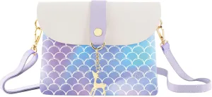 AISPARKY Small Crossbody Purse, PU Leather Small Purse for Girls With Pendant With Strap/Gold Chain Strap