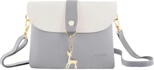 AISPARKY Small Crossbody Purse, PU Leather Small Purse for Girls With Pendant With Strap/Gold Chain Strap