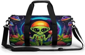 Alien Novelty Large Duffel Bag Lightweight Gym Bag Travel Tote Bags