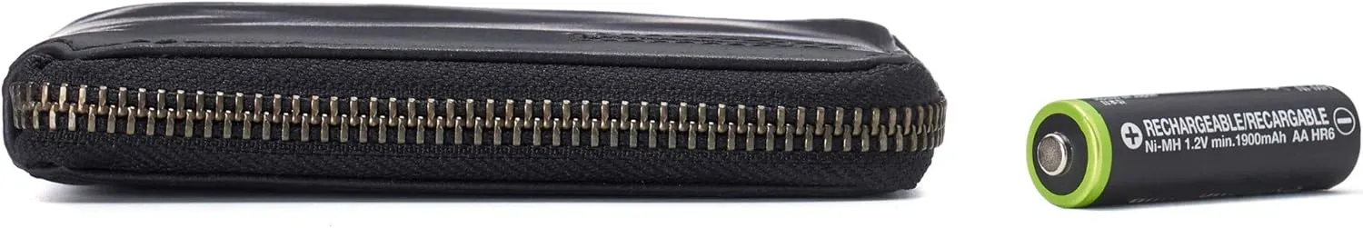 Alpine Swiss Logan Zipper Bifold Wallet For Men or Women RFID Safe Comes in a Gift Box