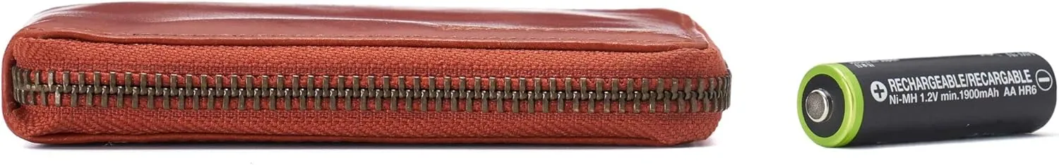 Alpine Swiss Logan Zipper Bifold Wallet For Men or Women RFID Safe Comes in a Gift Box
