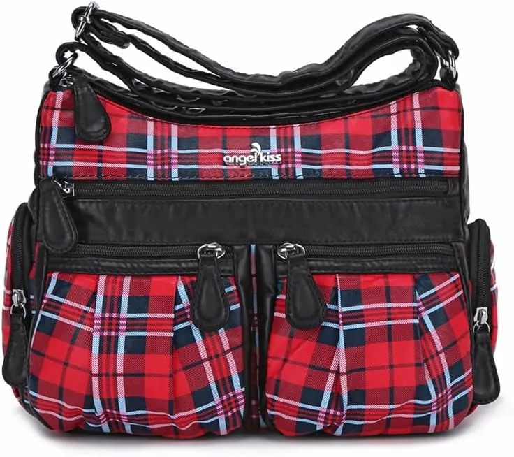 Angelkiss Crossbody Bags for Women, Ladies Shoulder Handbags and Purses Medium Faux Leather Pocketbooks