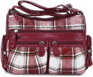 Angelkiss Crossbody Bags for Women, Ladies Shoulder Handbags and Purses Medium Faux Leather Pocketbooks