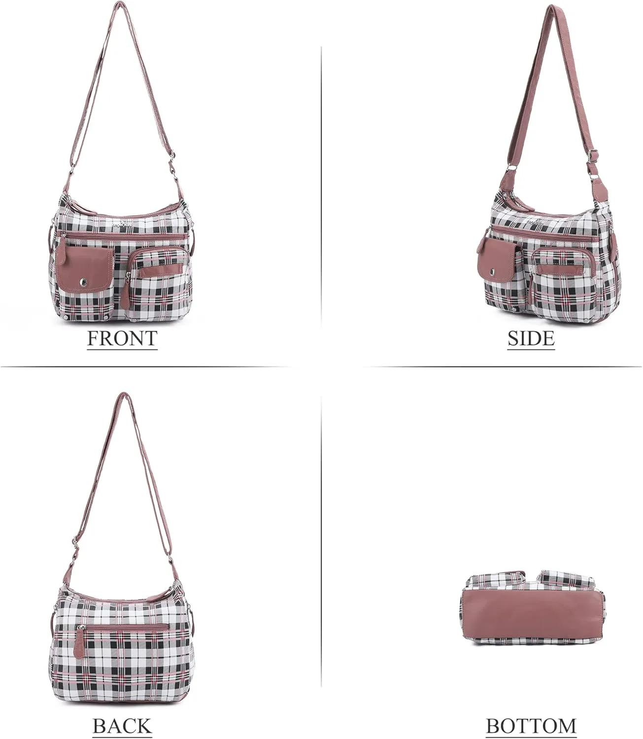 Angelkiss Crossbody Bags for Women, Ladies Shoulder Handbags and Purses Medium Faux Leather Pocketbooks