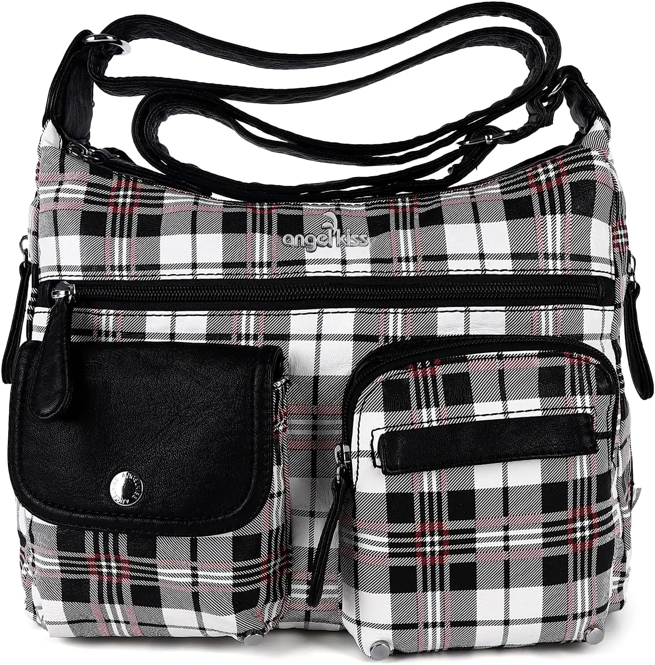Angelkiss Crossbody Bags for Women, Ladies Shoulder Handbags and Purses Medium Faux Leather Pocketbooks