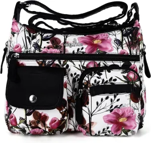 Angelkiss Crossbody Bags for Women, Ladies Shoulder Handbags and Purses Medium Faux Leather Pocketbooks