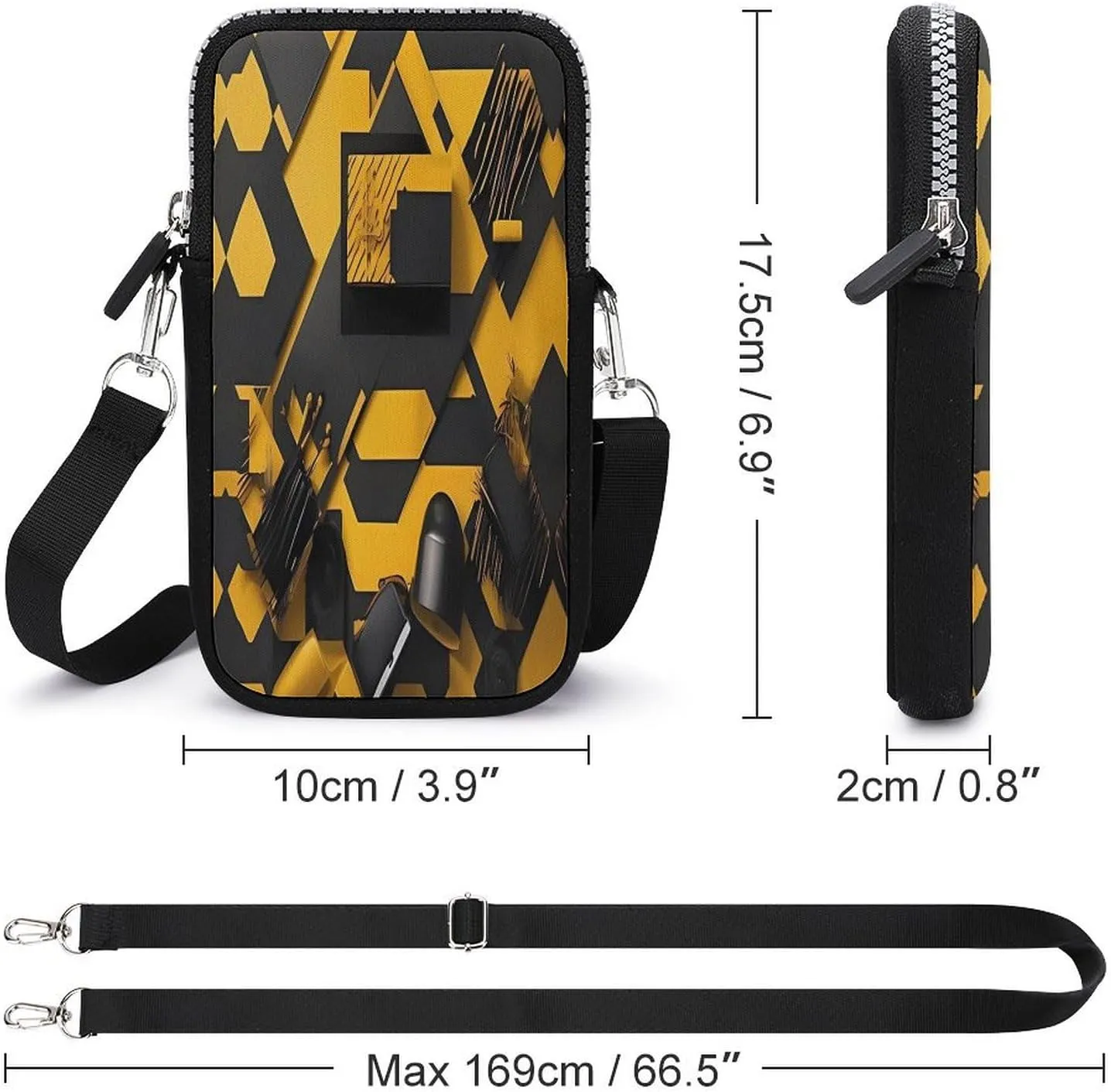 Animal Funny Cow Head Black White Small Crossbody Bag for Women,Lightweight Mini Shoulder Bag Wallet Cell Phone Purse For Running,Travel,Commuting