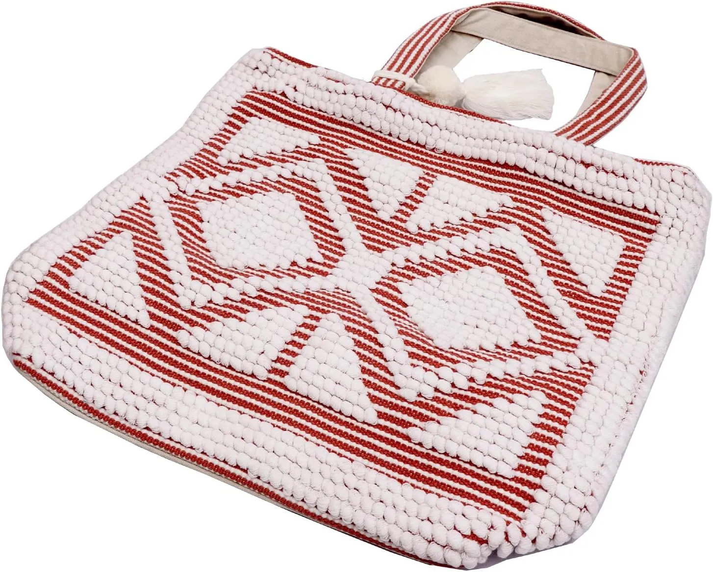 ANKIT INTERNATIONAL Recycled Cotton Handloom Bag for Women, Cotton Fabric Tote Handbag - Handmade Boho Hippie Style tote Bag
