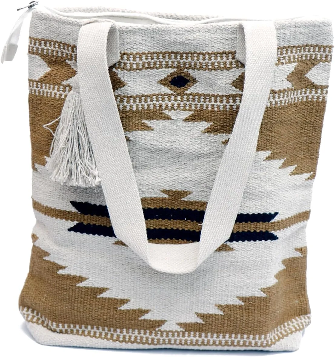 ANKIT INTERNATIONAL Recycled Cotton Handloom Bag for Women, Cotton Fabric Tote Handbag - Handmade Boho Hippie Style tote Bag