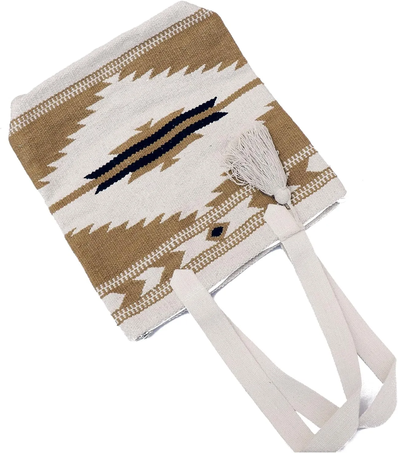 ANKIT INTERNATIONAL Recycled Cotton Handloom Bag for Women, Cotton Fabric Tote Handbag - Handmade Boho Hippie Style tote Bag