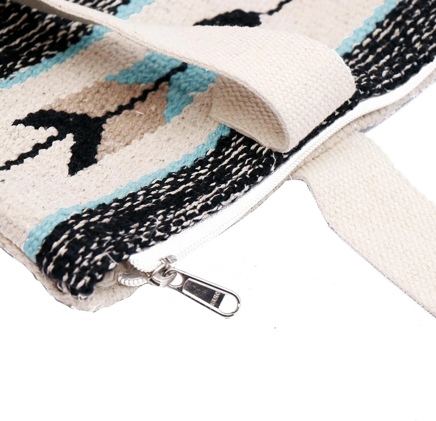 ANKIT INTERNATIONAL Recycled Cotton Handloom Bag for Women, Cotton Fabric Tote Handbag - Handmade Boho Hippie Style tote Bag
