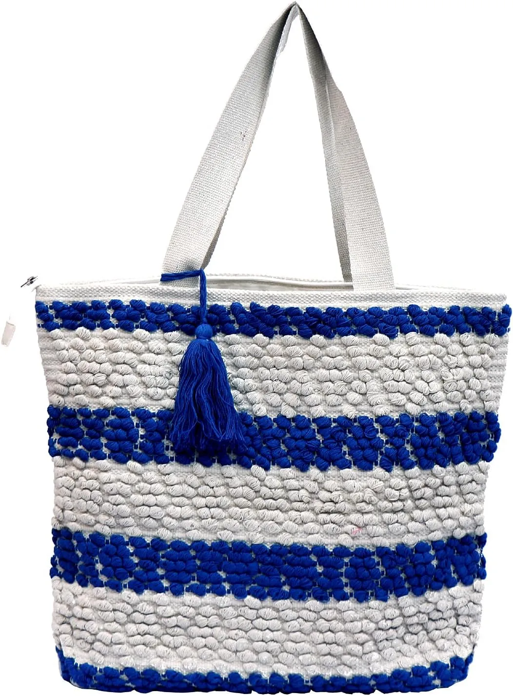 ANKIT INTERNATIONAL Recycled Cotton Handloom Bag for Women, Cotton Fabric Tote Handbag - Handmade Boho Hippie Style tote Bag