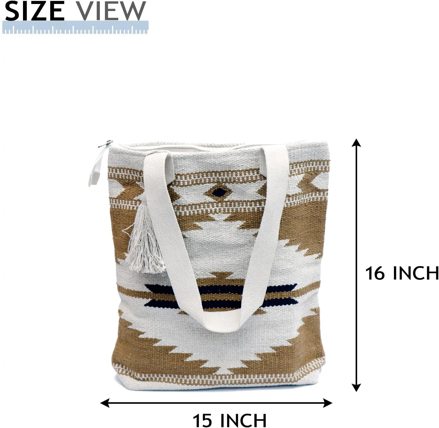 ANKIT INTERNATIONAL Recycled Cotton Handloom Bag for Women, Cotton Fabric Tote Handbag - Handmade Boho Hippie Style tote Bag