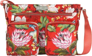 Anuschka Wanderlust Luxe Fabric Collection Women's Vegan Crossbody Bag