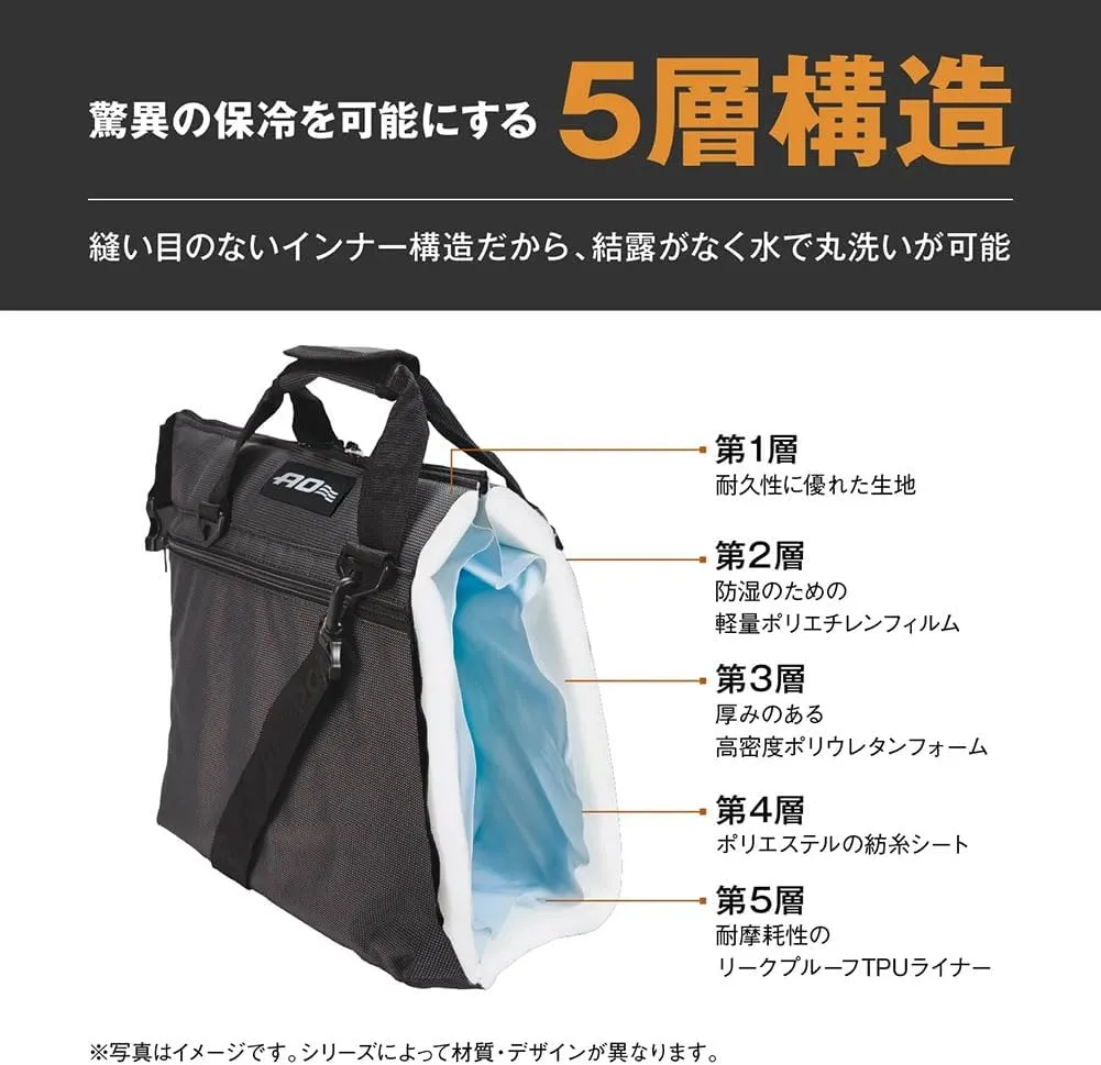 AO Coolers Original Soft-Sided Cooler Bag, Leak-Proof, Insulated, Lightweight