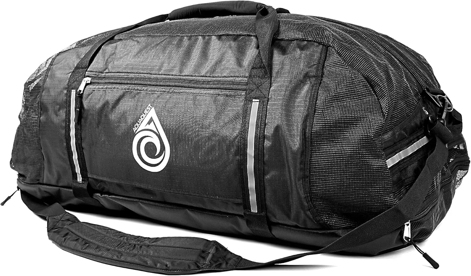 AquaQuest Deckhand: Wet/Dry Dual Compartment Duffel - 100% Waterproof Hidden Dry Bag   Heavy Duty Mesh = Watertight Quarantine Area   Maximum Air Circulation & Breathability in One Versatile Bag