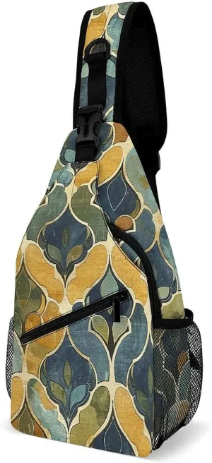 Arious Heart Shapes Crossbody Bag, Sling Bag, Sling Backpack, Belt Bags for Travel Outdoors Hiking