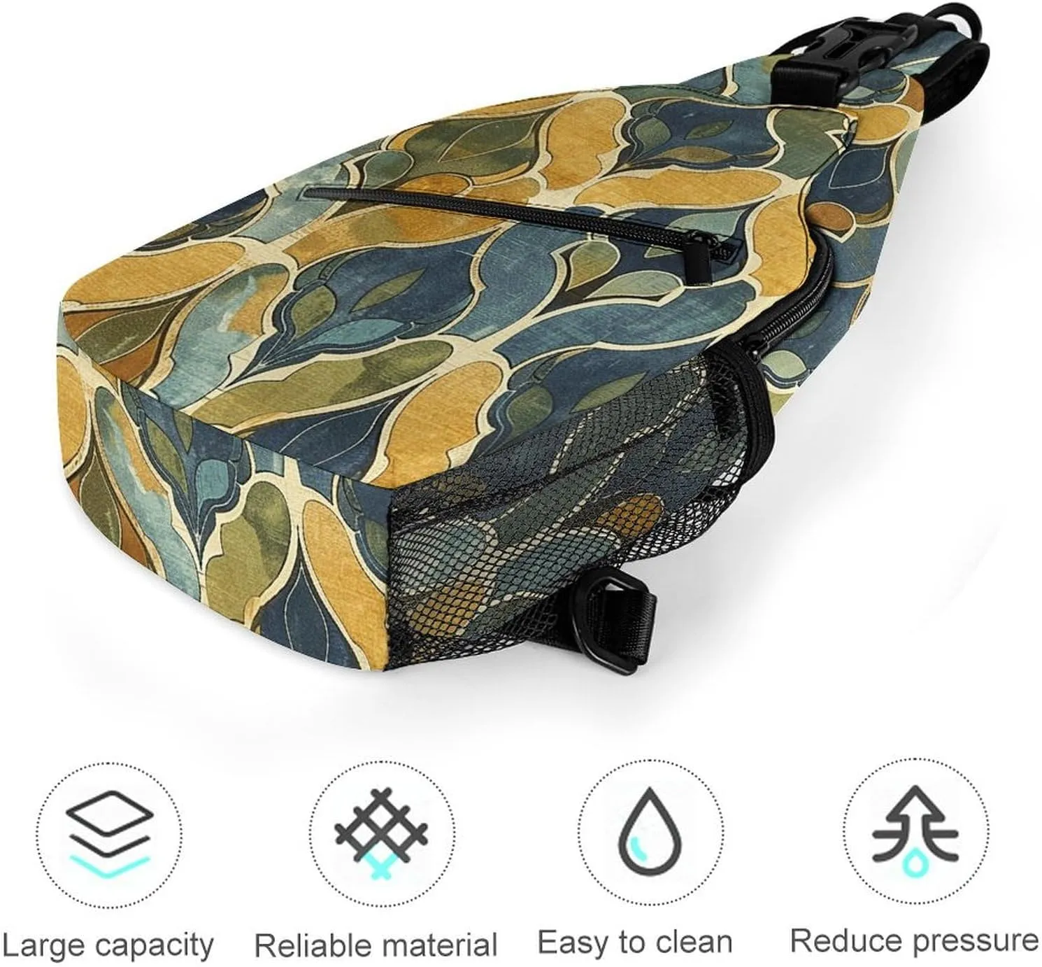 Arious Heart Shapes Crossbody Bag, Sling Bag, Sling Backpack, Belt Bags for Travel Outdoors Hiking